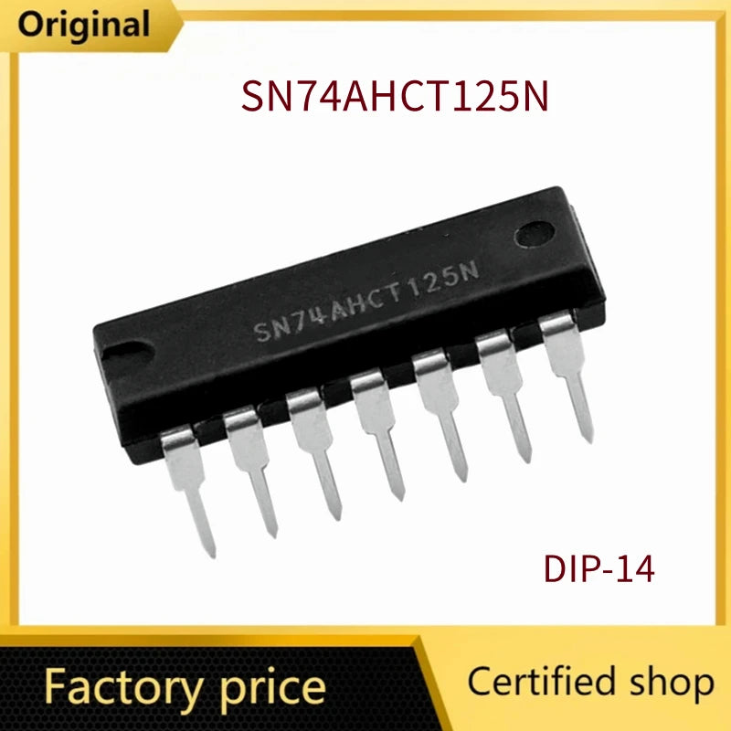 5-50Pcs/Lot  SN74AHCT125N 74AHCT125N 74AHCT125 In-line DIP-14 logic IC chip