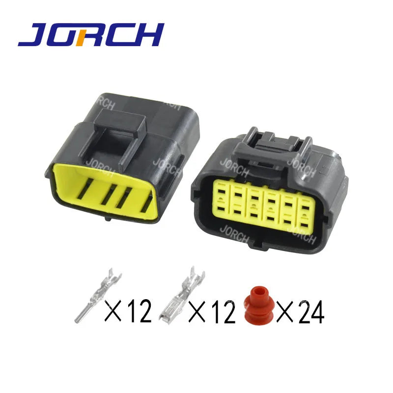 Free Shipping 1 Set 1/2/3/4/6/8/10/12 Pin Way Waterproof Wire Connector Plug Car Auto Sealed Electrical Set Car Truck Connectors