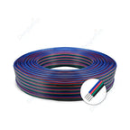 5-100m LED Cable 18 20 22AWG Hookup Wire 6 5 3 2 4pin RGB Extension Cable For LED Strip WS2812B Pixels Light SM JST Connectors