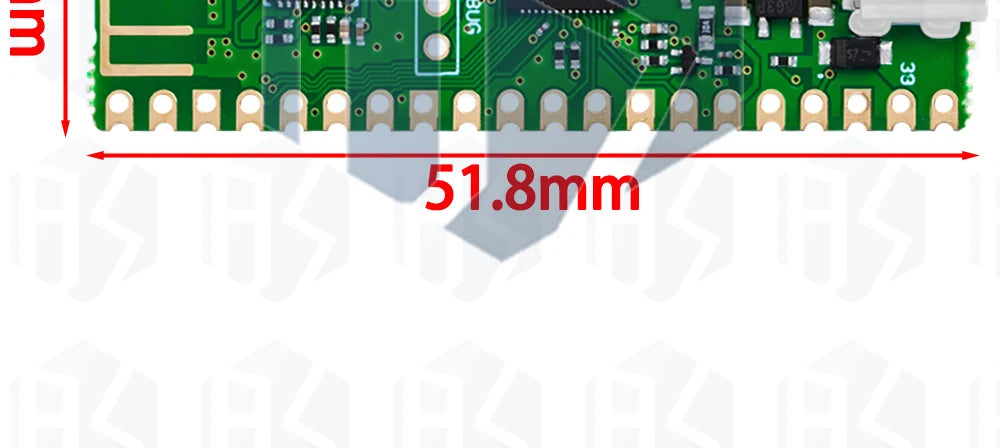 1~4PCS RP2040 Raspberry Pi Pico W Board with 2.4G WiFi Dual-Core 264KB ARM Microcomputers High-Performance Cortex-M0 Processor