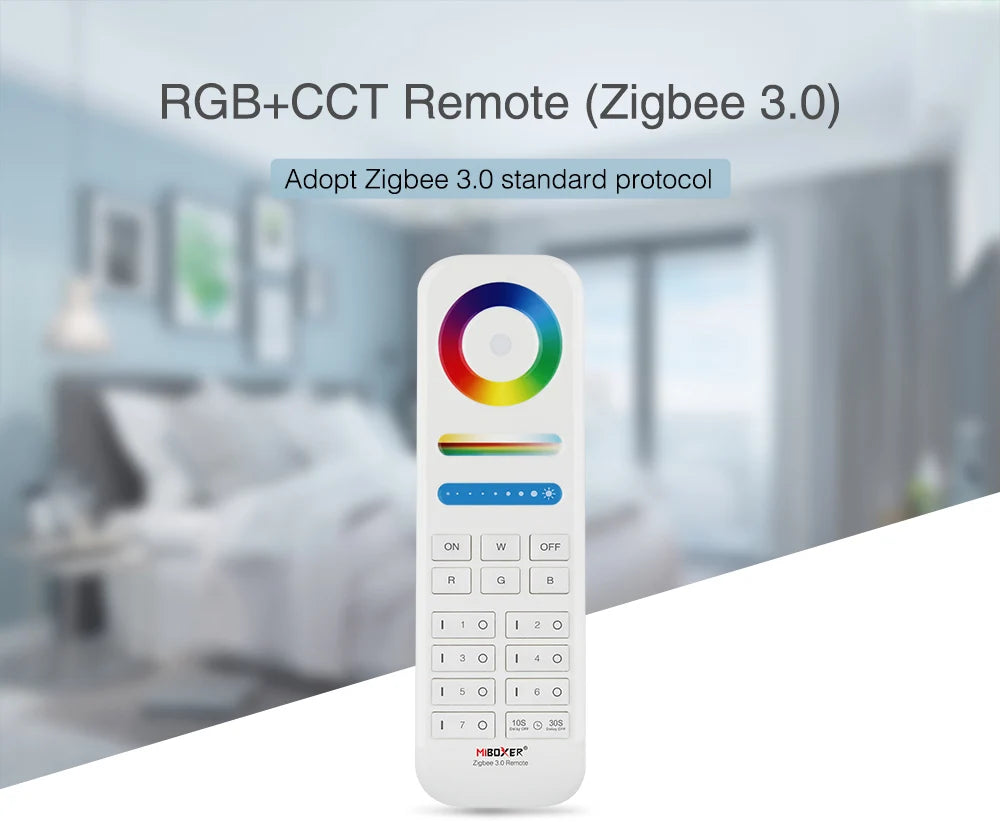 ZL5 FUT089Z Miboxer Zigbee 3.0+2.4G 5 in 1 LED Strip Controller For Single Color/Dual White/RGB/RGBW/RGB+CCT 2.4G Remote Control