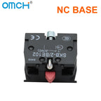 OMCH Button Switch Self Reset SKB2 Small Mushroom Head Emergency Stop 22mm Knob Key Start Inching Power On