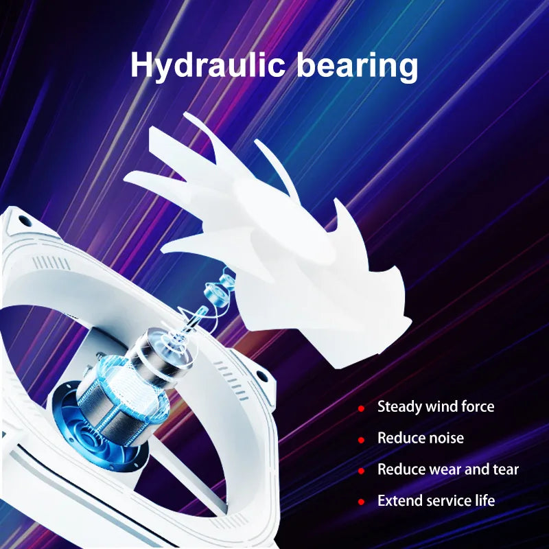 This ARGB Cooling Fan Kit Includes Five 120mm Cooling Fans and a PWM ARGB 2-in-1 Hub, Suitable for Computer Cases (Forward Fan)