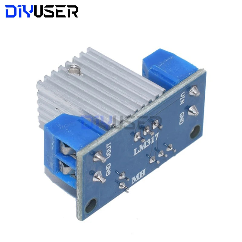 DIYUSER LM317 Adjustable Voltage Regulator Power Supply LM317 DC-DC Converter Buck Step Down Circuit Board  Linear Regulator
