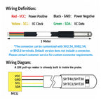1PC SHT40 SHT30 SHT20 SHTC3 SHT45 SHT35 SHT31 Digital Temperature Humidity Sensor Stainless Steel I2C IIC Probe Module