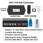 Electric Linear Actuator 24V With Hall Sensor 4PCS SYNC Control KIT MAX 8000N 100MM 200MM 300mm  500mm 1000mm Stroke
