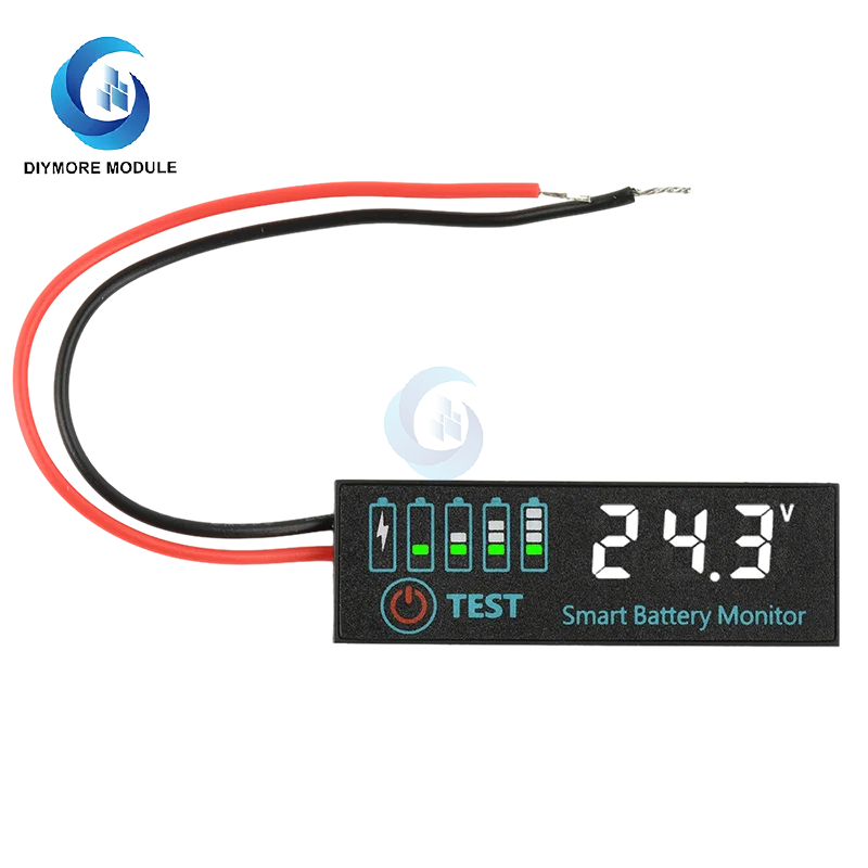 DC 7-55V 1-8S 4165 LED Indicator Voltage Charge Indicator Acid Battery Lithium Battery Universal Battery Charge Indicator Panel