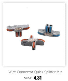 Wire Connector Mini Fast Universal Wiring Electrical Cable Conector LED Lamp Push In Terminal Block 222 SPL-62 SPL-42 Splic