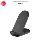 Fast 10W 15W Wireless Charger Stand for iPhone 15 14 13 12 11Pro Samsung Galaxy S24 S23 S22 S21 Note Redmi Charging Dock Station
