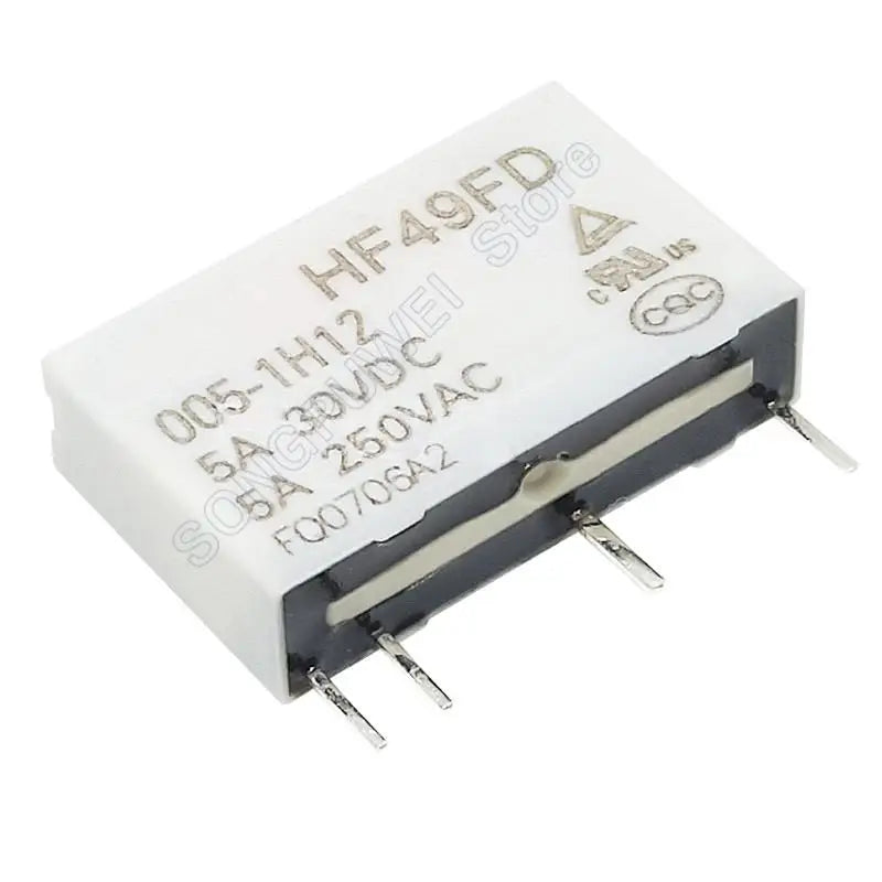 10PCS HF49FD Relays 5V 12V 24V DC HF49FD-005-1H11 HF49FD-012-1H11T HF49FD-024-1H12T F49FD-005 012 024 1H11 1H12 5A 100% Original