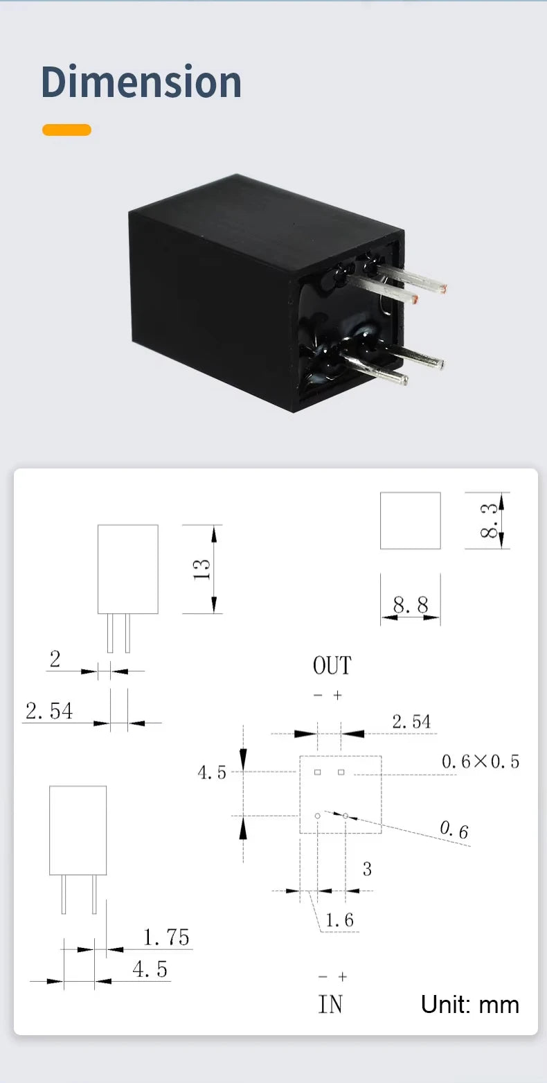Small Mini PCB SSR 7A Solid State Relay DC to DC 5V 12V 24V
