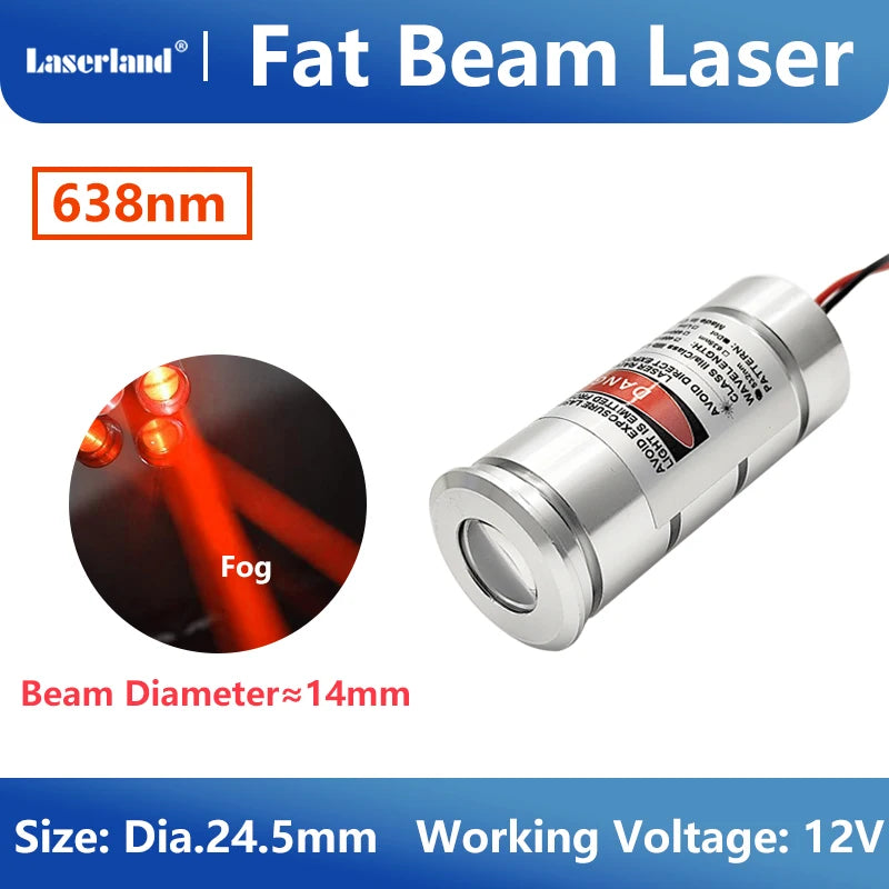 Red Green Blue Fat Beam Laser Module Diode for Halloween Haunted House Escape Room KTV Bar Ball