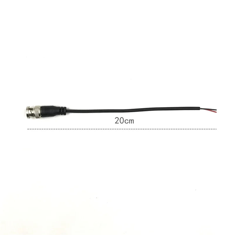 Tinned Copper BNC/Q9 Connector Cable Surveillance Camera Adapter 75 Ohm Video Cable