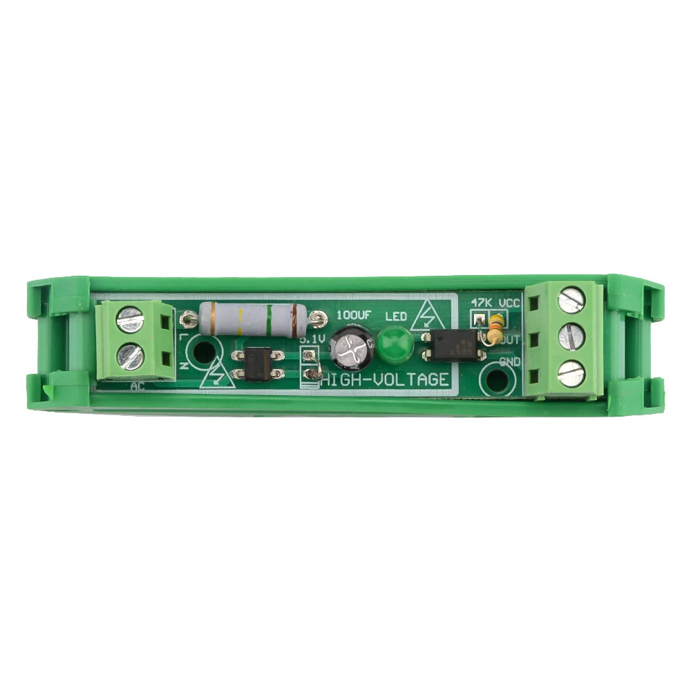 220V Single-Channel Optocoupler Isolated PLC Module Optocoupler Detection Module with Rail Mounting Signal Processing Module