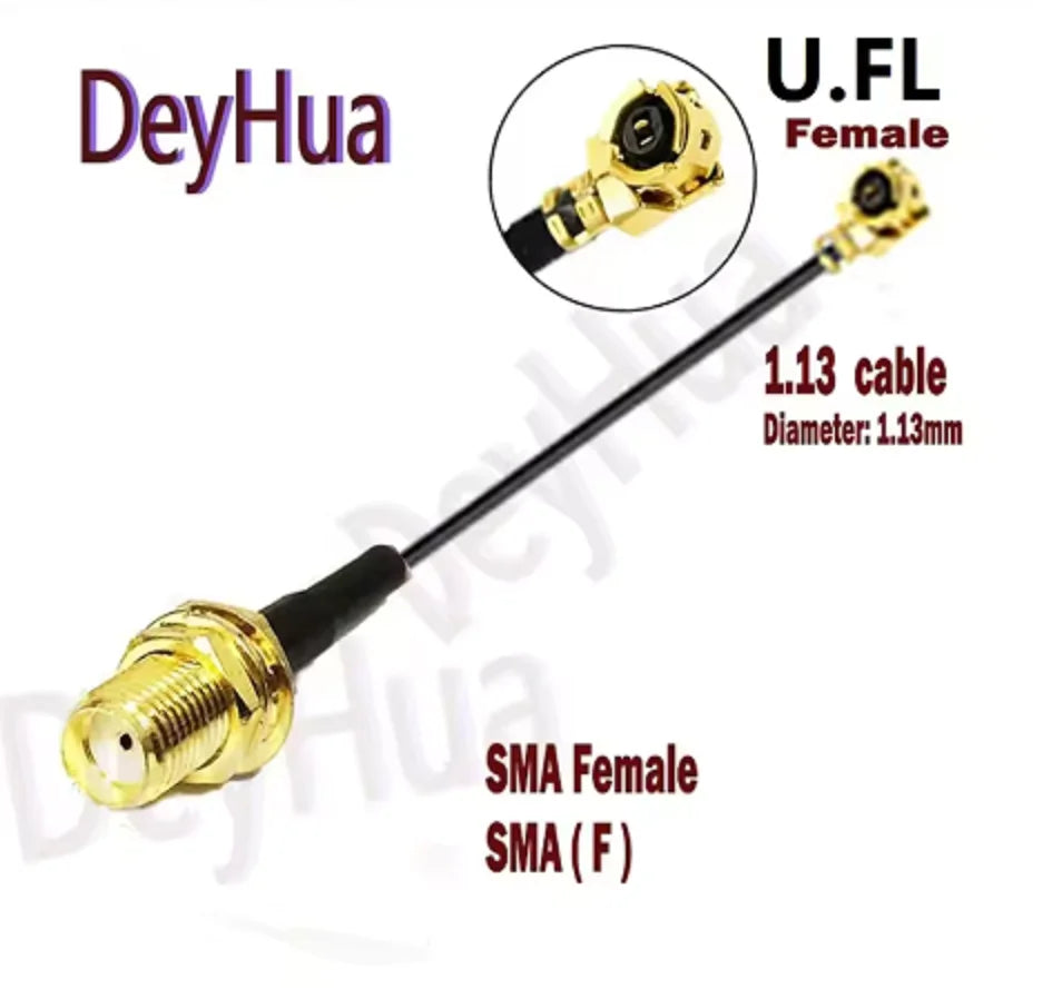 10/100Pcs F Female To UFL 1  MHF4 antenna cable rf 1.13 0.81 RG178 cable F female male cable to U.FL 1 tail fiber cable assembly