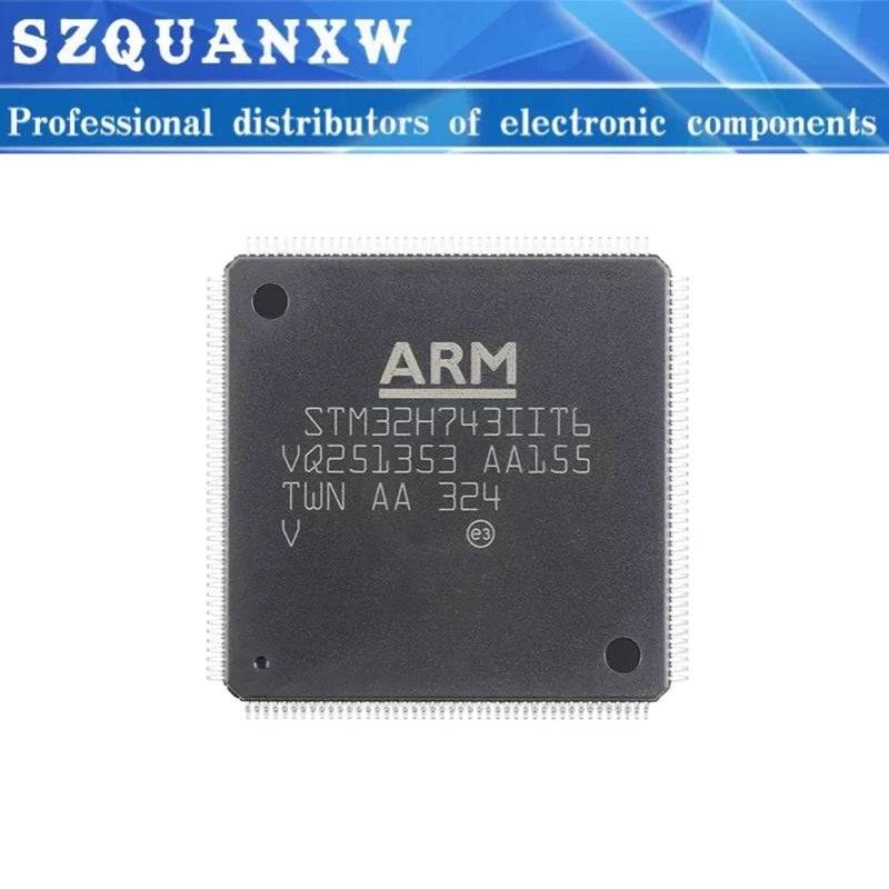 5PCS STM32H743 STM32H743IIT STM32H743IIT6 STM32 H743IIT6 32H743II LQFP-176 ARM Cortex-M7 32-bit Microcontrollers-MCU IC Chip