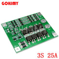 3S 6A 8A 10A 20A 25A 30A 40A 60A Li-ion Lithium Battery 18650 Charger PCB BMS Protection Board For Drill Motor Lipo Cell Module