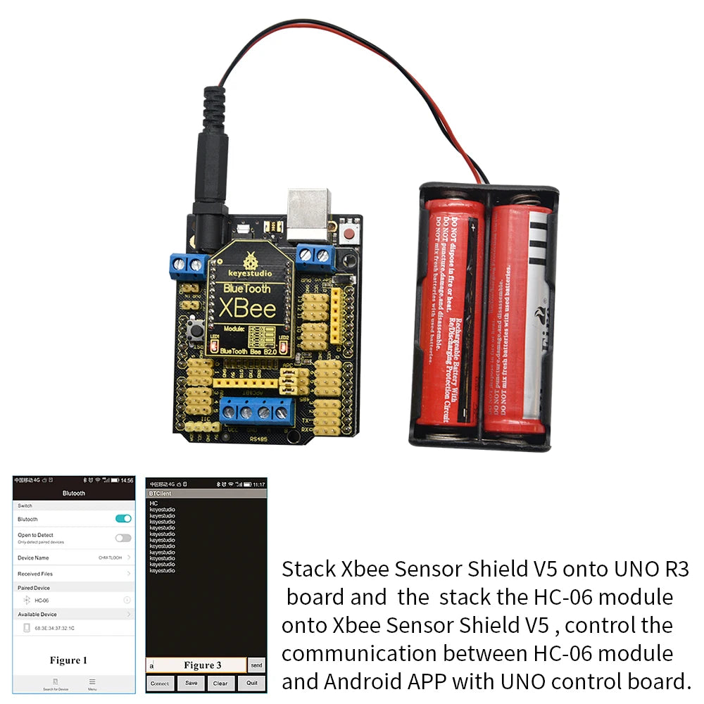 Keyestudio Bluetooth Module For Arduino XBee Bluetooth Wireless HC-05 HC-06 LY51M02 Bluetooth 5.0 Module HM-10 Bluetooth-4.0