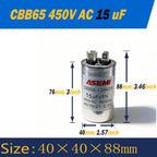 100uF CBB65 450V AC 40uF 45uF 50uF 60uF 65uF 70uF 80uF 90uF Motor Capacitor Air Conditioner Compressor Start Capacitor