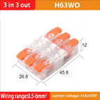 Fast Wiring Wire Connectors Splitter Terminal Blocks Quick Plug-in Connector Conductor Cable Junction Box