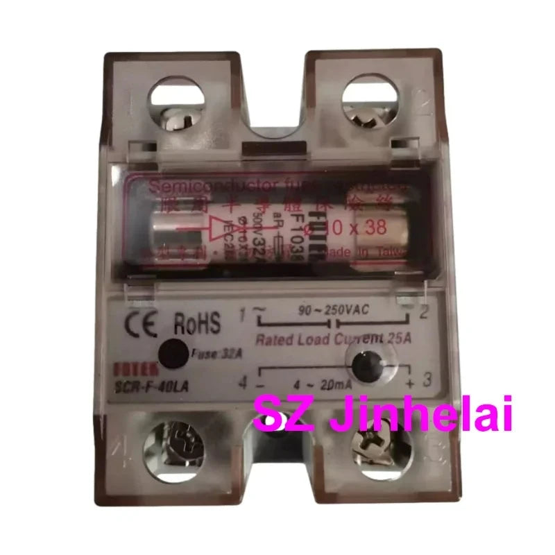 Authentic Original FOTEK Solid State Relay with built-in fuse SSR-F-10DA 25DA 40DA SCR-F-25LA 40LA -H