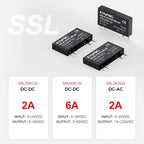 ENMG SSL2D Compact SSR Slim Solid State Relay SSL6D6124 DC 24V SSL2A2024 Opto - Isolated Replacement for Electromagnetic Relays.