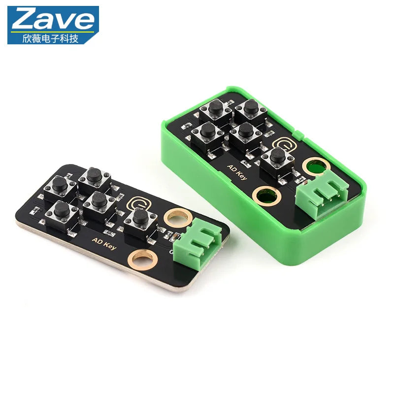 5-Channel AD Keyboard Analog Keyboard Module, Game Button Module Compatible with Building Blocks and Arduino
