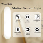 Night Lights Wireless LED Motion Sensor Lamp USB Rechargeable Magnetic For Wardrobe Room Closet Kitchen Aisle Tube Detector Bulb