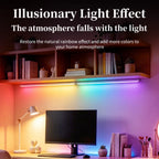 30cm 50cm Magnetic LED RGB Cabinet Light with Motion Sensor USB-C Wireless Night Light with 5 Modes for Closet Gaming Atmosphere