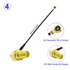 10Pcs/lot SMA to MHF4 RF0.81 Cable RP-SMA/SMA Male to IPX-4 MHF4 Female Connector WIFI Antenna Pigtail Jumper Extension RF Cable