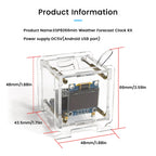 ESP8266 Mini Electronic Clock DIY Kit 0.96-inch OLED Display Supports 2.4GHz Wi-Fi Connectivity Enclosed DIY Soldering Kit