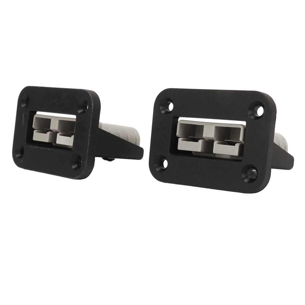 2pcs 50A Plug Mounting Panel Flame Retardant Embedded Connectors Flush Mount Recessed Plate for Anderson Power SB50 Series Conne
