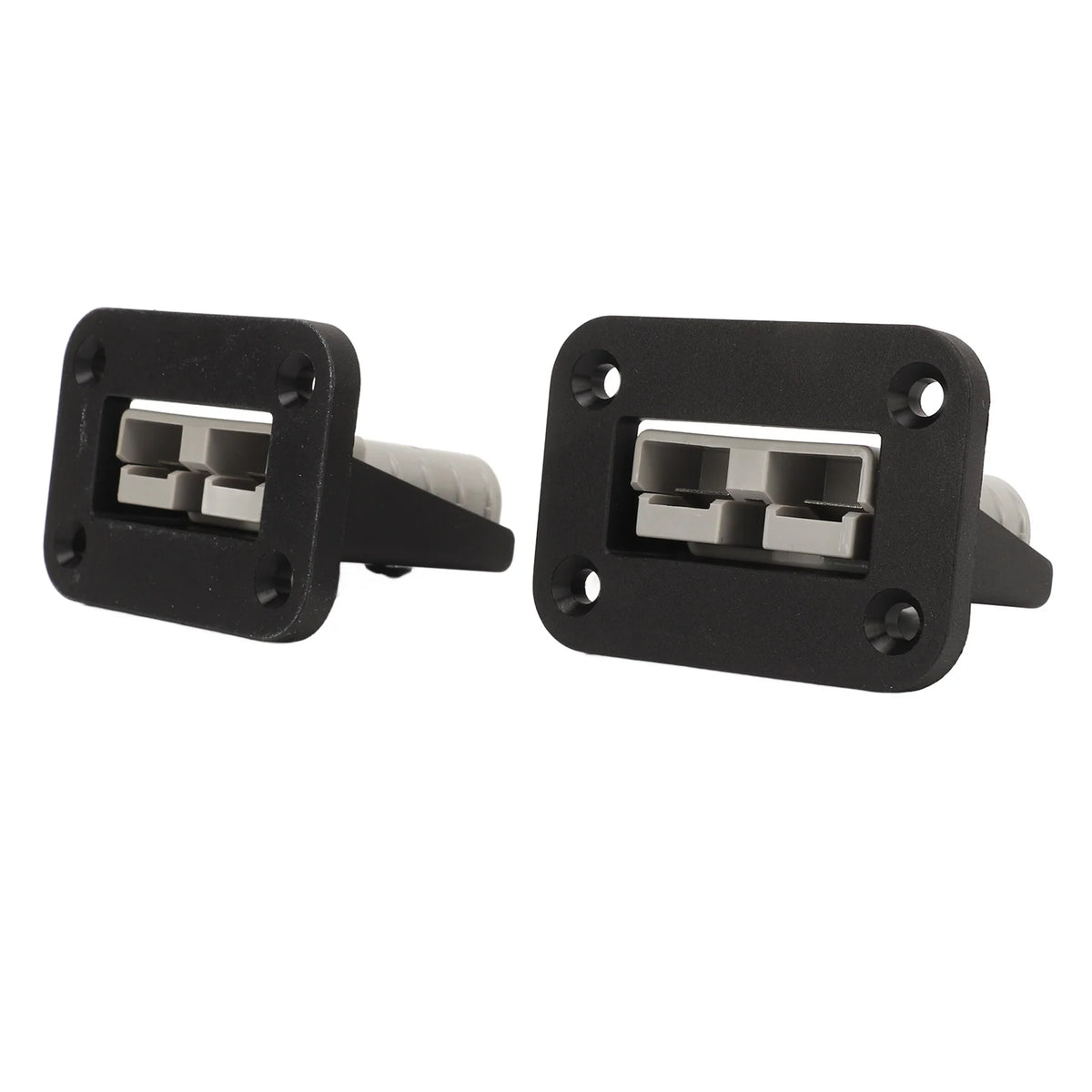 2pcs 50A Plug Mounting Panel Flame Retardant Embedded Connectors Flush Mount Recessed Plate for Anderson Power SB50 Series Conne