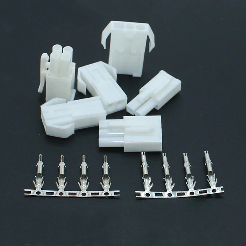 5Sets EL4.5 4.5mm Pitch Automotive Connector Small Tamiya Style 2/3/4/6/9Pin Male Female Plug With Crimp Terminals
