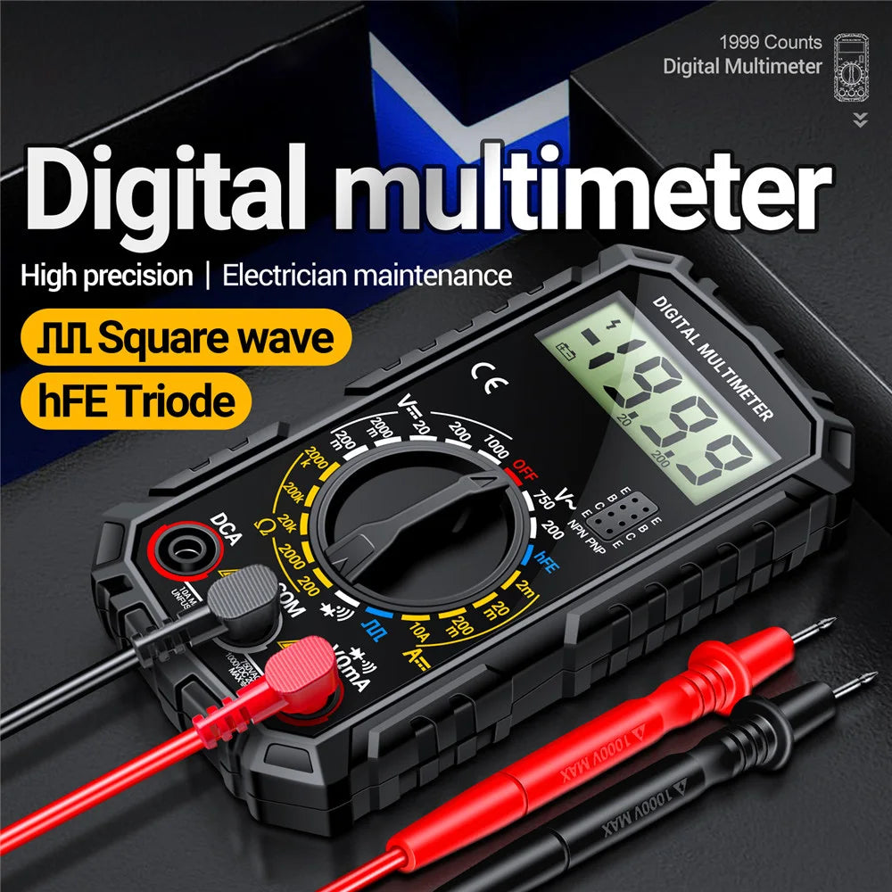 Digital Multimeter Voltage Tester Voltmeter SZ06 SZ308 TRMS 2000 Counts Auto-Ranging Ohm Volt Amp Meter Measuring AC/DC Voltage