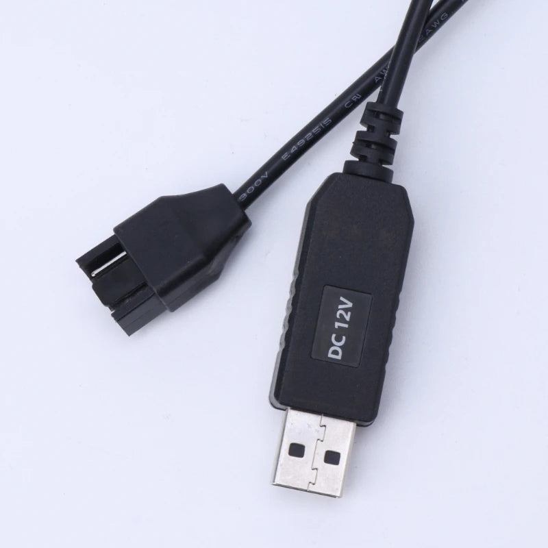 Full Speed 12V/5V Voltage Step-Up USB to 4Pin PC Fan Sleeved Power Adapter Cable Usb A Male/Small 4pin 30/50/100CM