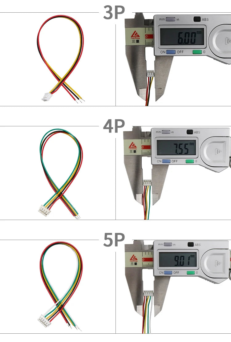 5Pcs JST ZH1.5 1.5mm Pitch Single End Wire Cable 2/3/4/5/6/7/8/9/10Pin 28AWG 10/15/20/30cm DIY Electronic Connector