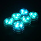 Submersible LED Lights Waterproof RGB Underwater Light For Wedding Tea Light Hot Tub Pond Pool Bathtub Aquarium Party Vase Decor