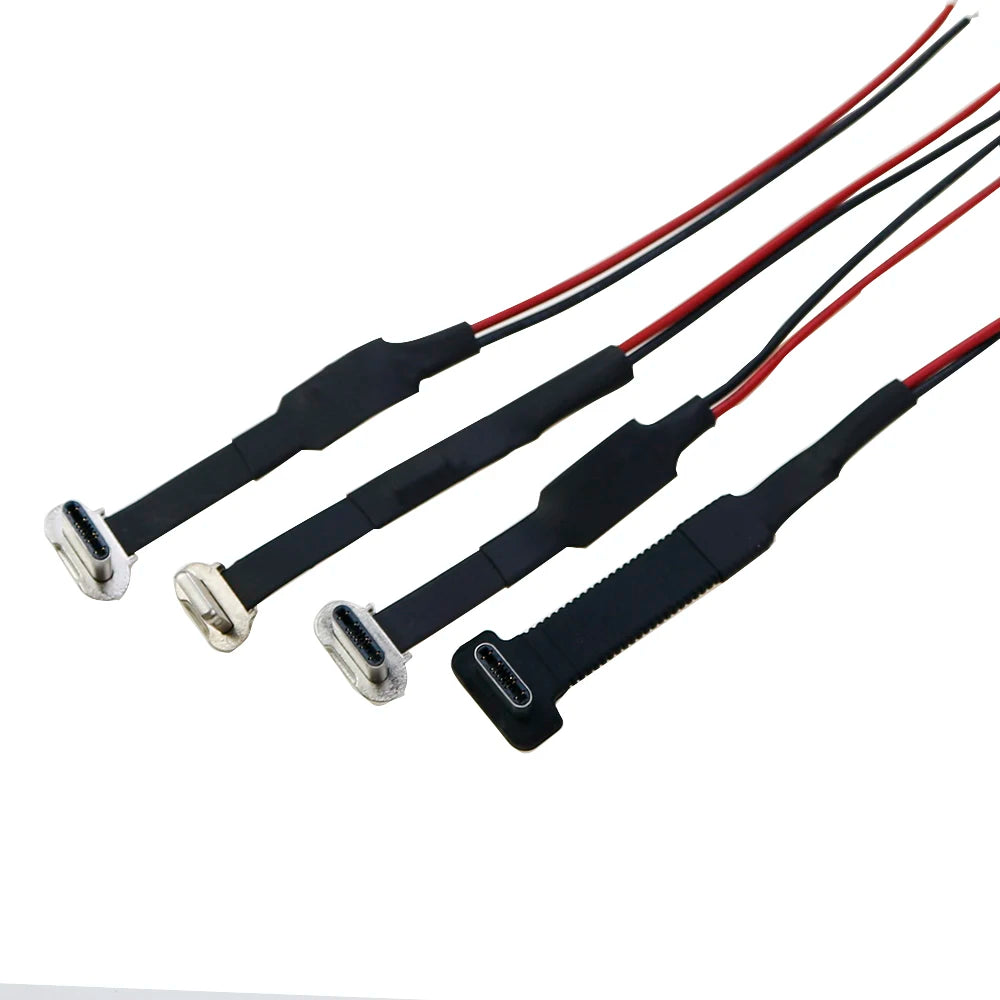 USB C Type-C FPC 2pin 3pin with Resistor R1 Soft Flat Cable Male Charging Cable Fast Charge Charging Wire Extention for Phone
