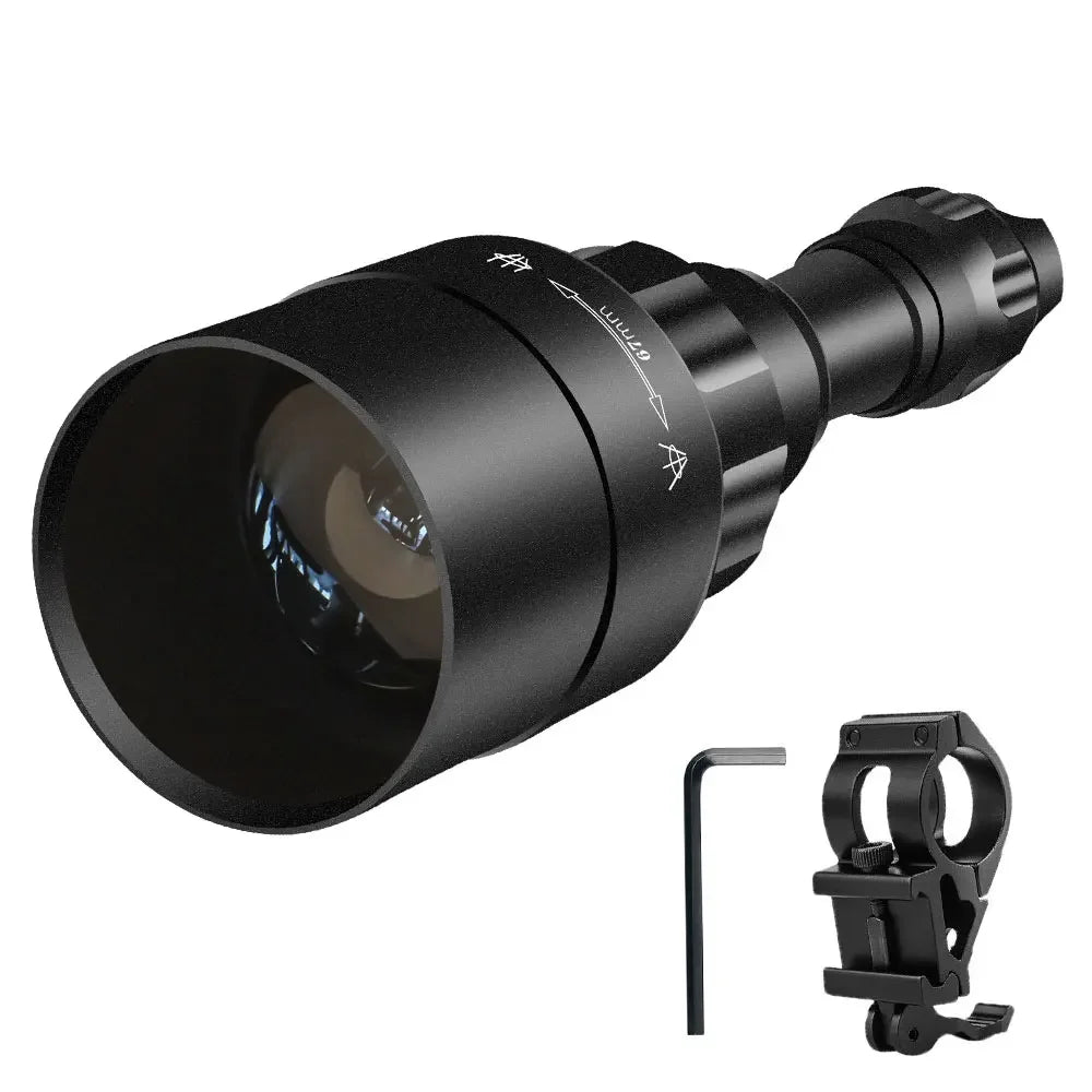 UniqueFire 50mm Lens IR850NM/940NM LED Infrared FlashLight Dimmer Switch Illuminator USB Rechargeable Torch Outdoor Night Vision