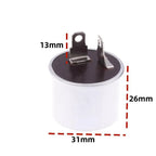 2/5Pcs Cars Motorcycle Accessories 2 Pin Flasher Units Relay 12V 40A For Fixing Flashing Turn Signal & LED Blinking Issues
