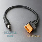 XT60 Male Female To DC 5.5*2.1/5.5*2.5 RC Battery Charging Connector Suitable For Aircraft Model Battery/drone Power Connection