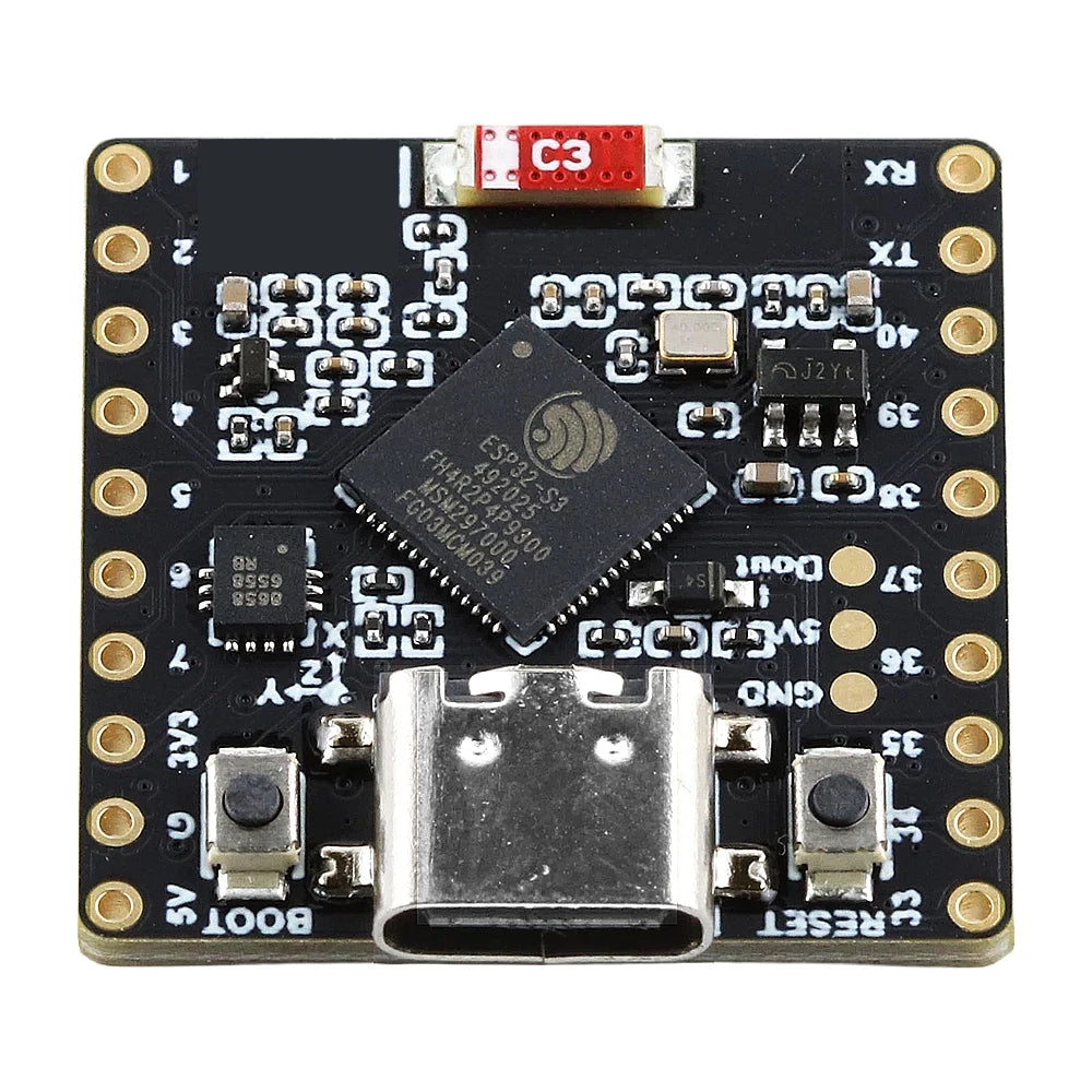ESP32-S3-Matrix Development Board Module 8x8 RGB LED Matrix 6-Axis Gyroscope Sensor 4MB Flash 2MB PSRAM 2.4GHz WiFi BLE Type-C