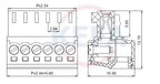 10Pairs 15EDG 2.54 mm KF2EDG PCB Screw Terminal Block Connector Right Angle/ Straight Needle Plug Pin Header Socket 2P-12 Pin
