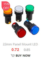 AD16-16SM 16mm buzzer 12V 24V 110V 220V 380V Flash Signal Light Red LED Active Buzzer Beep Alarm Indicator Red Green Yellow