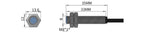 GTRIC Reed Switch Hall Effect Magnetic Proximity Sensor LG08A3 M8 Cylinder Series 5-200V AC DC Universal 2 Wires NO NC