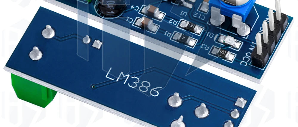 BS 1PCS LM386 Audio Amplifier Module - 200 - fold Amplification, 5V - 12V Input, 10K Resistance Included