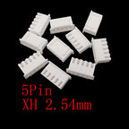 100Pcs JST XH 2.54mm Pitch 2/3/4/5 Pin Plastic Shell Male Plug Female Jack Socket Terminals Housing Wire Connector XH2.54 White