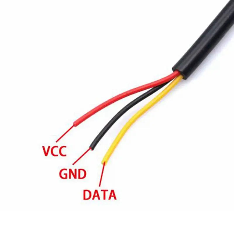 5/10PCS DS18B20 Waterproof Thread Temperature Probe Temperature Sensor Stainless Steel Package 1/2/3/5/10Meter For Arduino