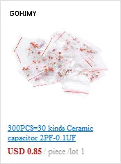 20pcs 2W Metal film resistor 1% 1R~1M 2.2R 4.7R 10R 22R 47R 100R 220R 470R 1K 10K 100K 2.2 4.7 10 22 47 100 220 470 ohm